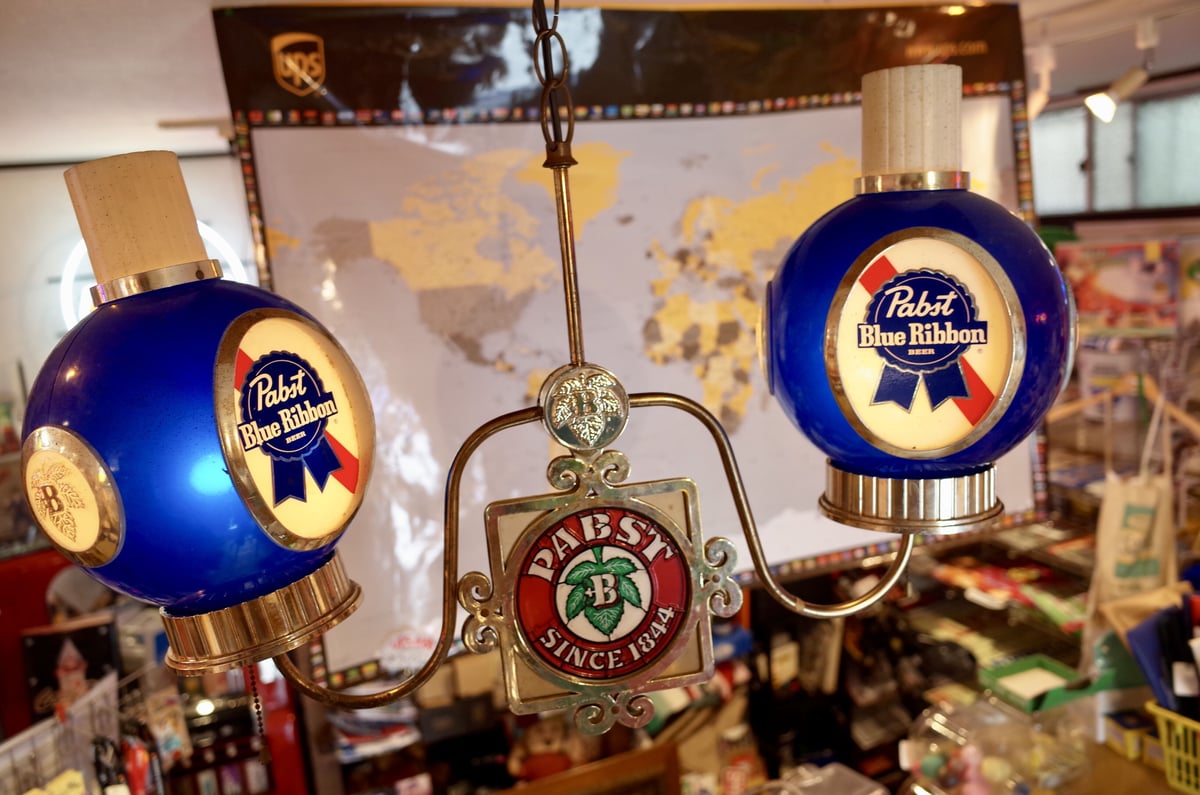 ビンテージ PABST BLUE RIBBON パブスト ブルーリボン ライト LAMP 照