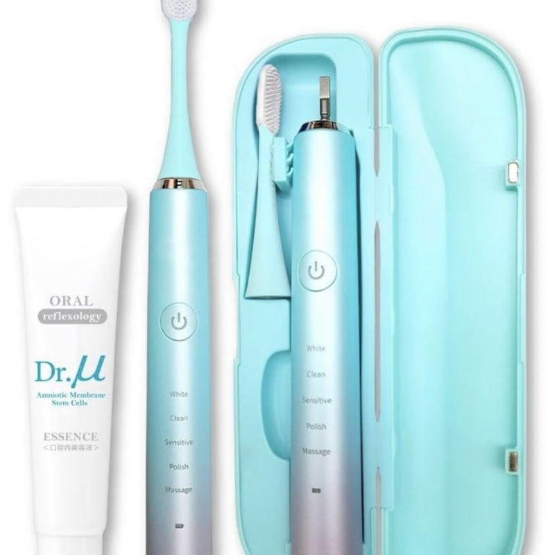 Dr.μ（ドクターミューズ）①口腔内美容機器（収納ケース付） ＋ ②口腔