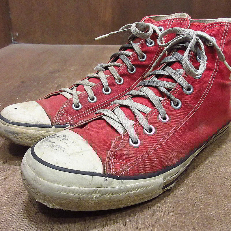 ビンテージ90's○CONVERSEオールスターHI赤size 9 1/2○230924i1-