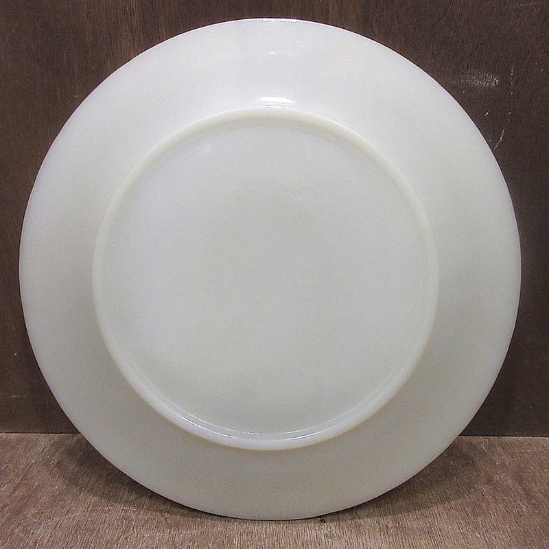 ビンテージ○Fire King 1700ラインディナープレートアイボリー4点