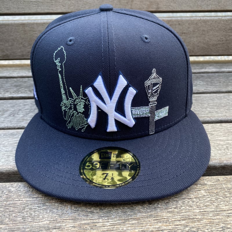 海外限定 59FIFTY ニューエラ NEWERA ヤンキース NY Yankees 総刺繍
