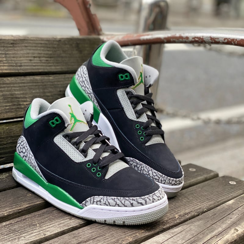 NIKE AIR JORDAN3 RETRO ナイキ エアジョーダン3 レトロ 黒/緑/グレー