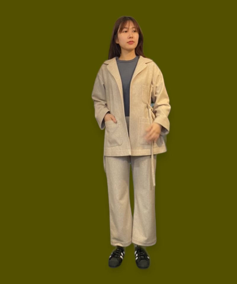 セットアップジャケット・パンツ エクルベージュ | pinopina.net