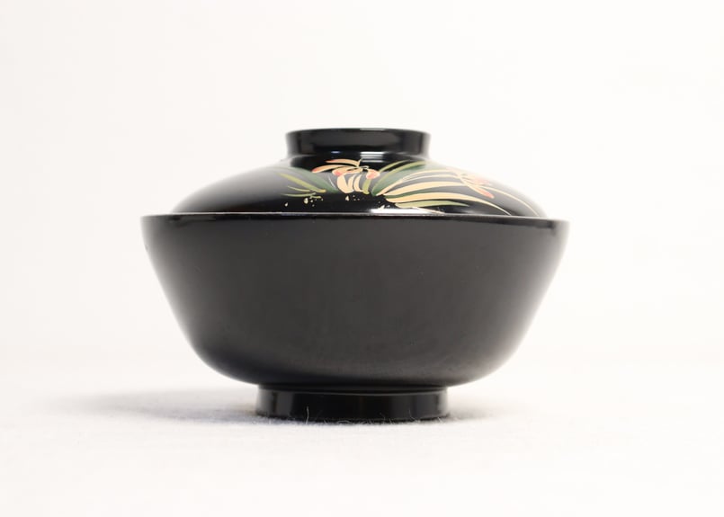 明治～大正総黒蒔絵菖蒲図吸物椀 | 吉祥寺PukuPuku