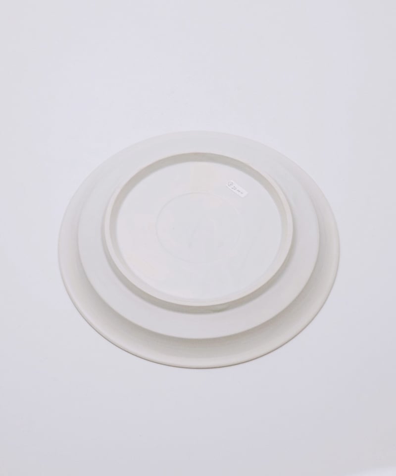 岡晋吾 白瓷八寸皿 | LAPIN ART ONLINE