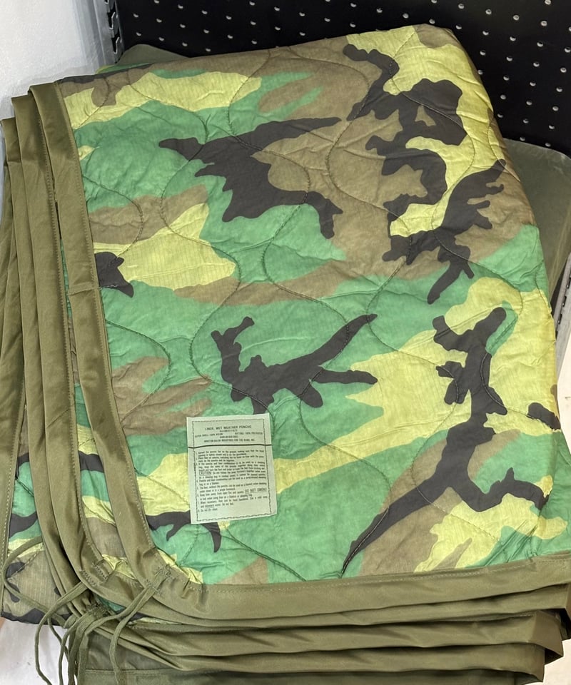 米軍実物❗️NEW OLD STOCK‼️ ポンチョライナー ウッドランド迷彩