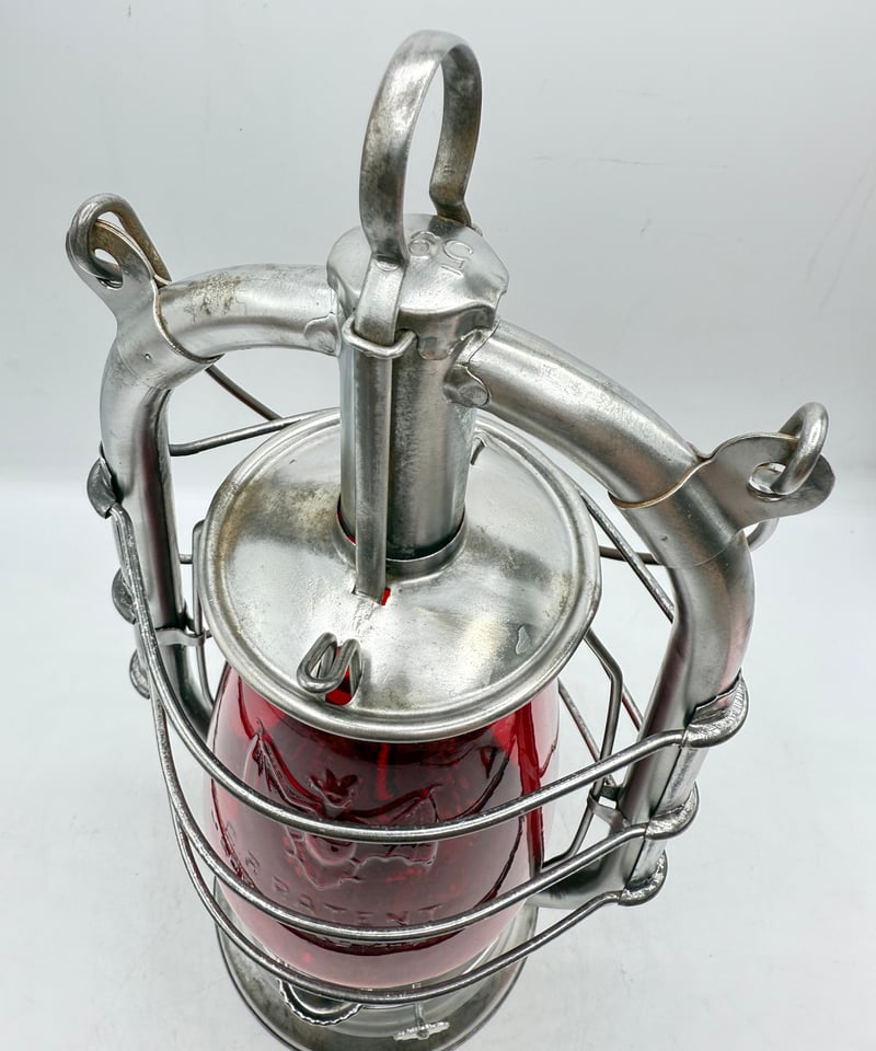 極美‼️BAT No.599 ホットブラストランタン レッドガラス