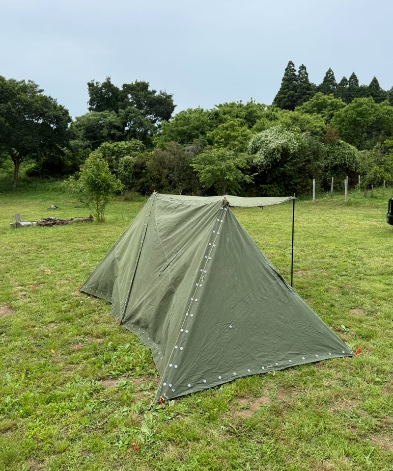 希少軍幕❗️ノルウェー軍用テント ポール、ペグ付き