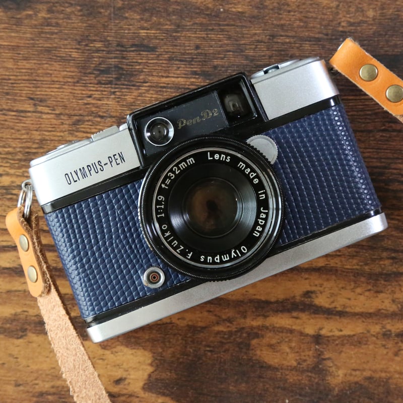 OLYMPUS】 PEN D2 フィルムカメラ（分解整備済・ネイビーブルー
