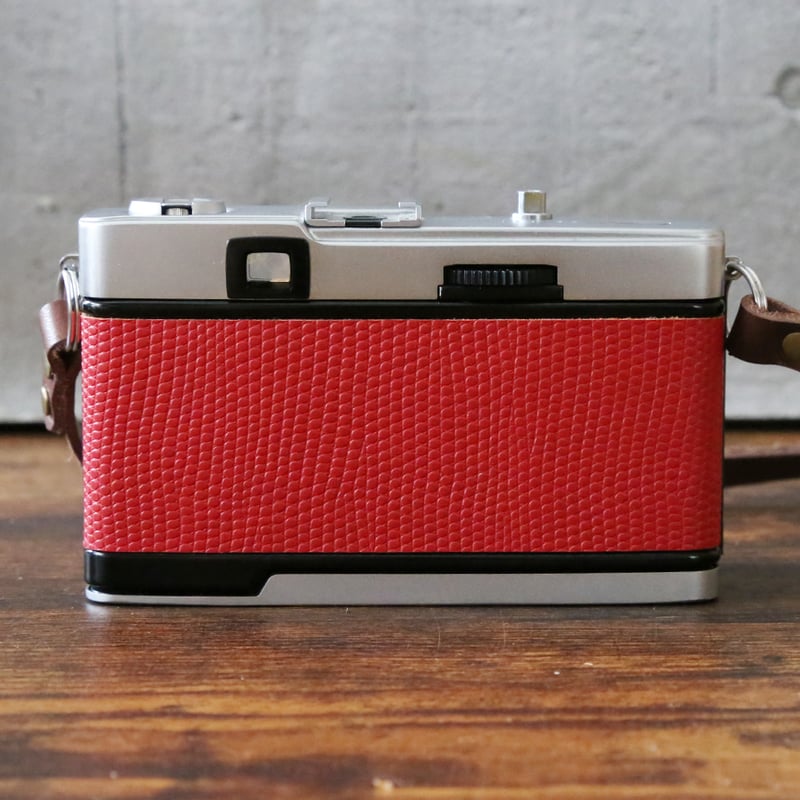 OLYMPUS】 TRIP 35 フィルムカメラ（分解整備済・レッドリザード貼り革