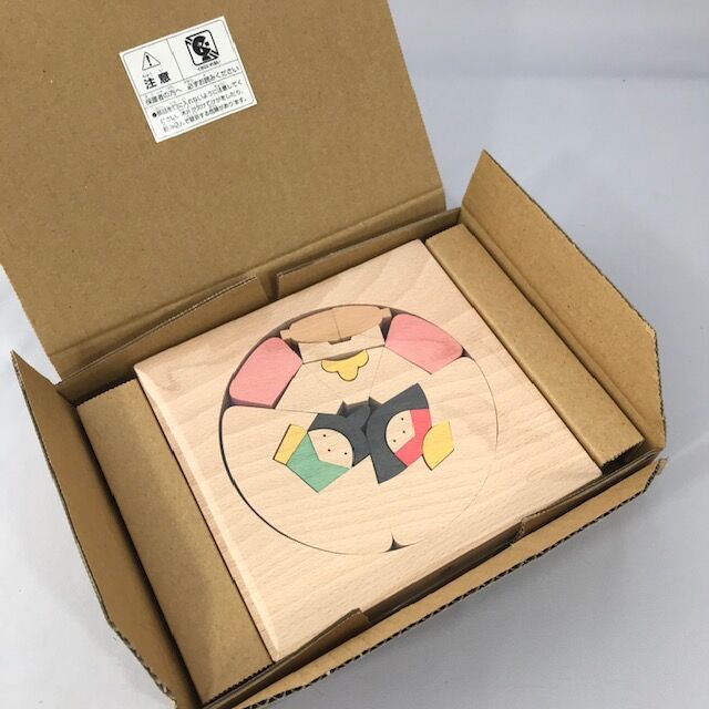 KH538 円びな 小黒三郎 組み木のひな人形 | ゆかいなさかなSTORES