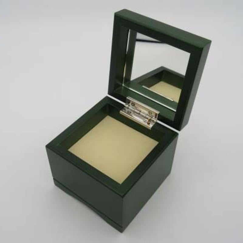 カラーが選べる『ミラー付きBOX』【緑】 | 浜名湖オルゴール