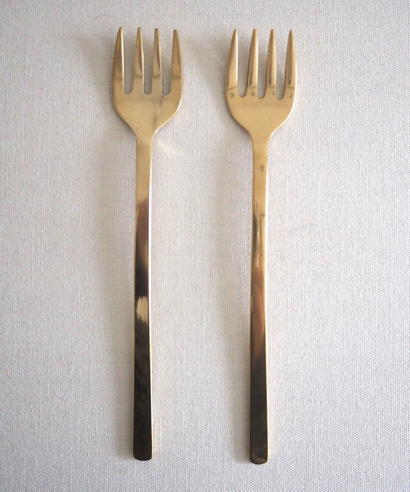 韓国式フォーク大（2本セット）/真鍮製カトラリー | DONOVAN