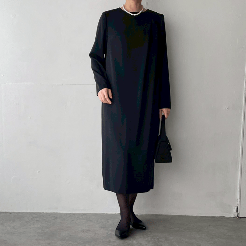 thinkblack》 アシンメトリータックワンピース(キット/お仕立て) CW25