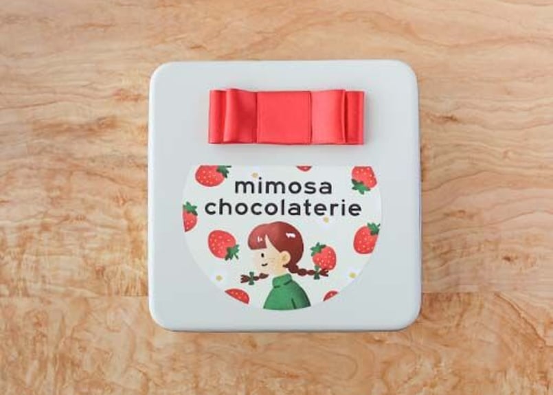 イチゴ缶（大） | mimosa chocolaterie【公式】オンラインショップ