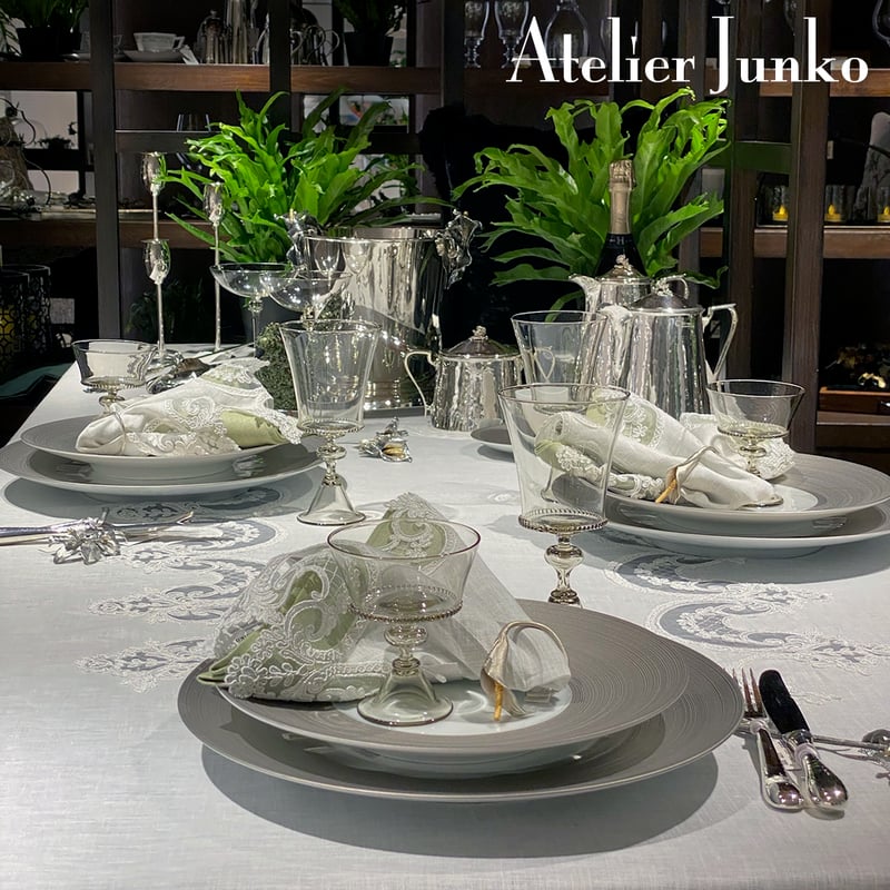 レースエッジ ランナー・テーブルクロス Lace edge runner tablecloth