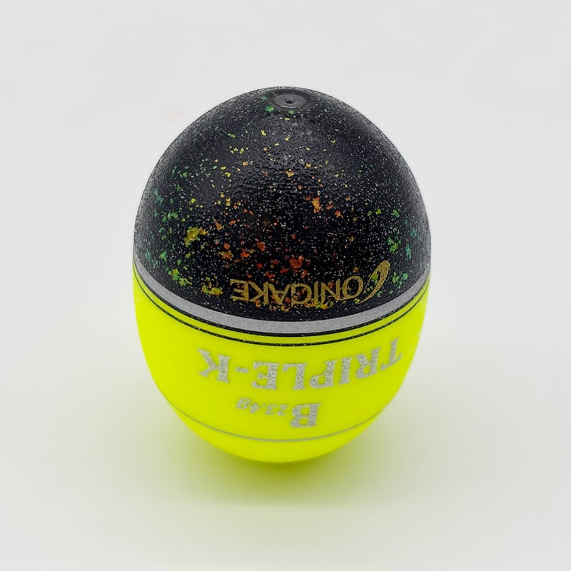 YG302G 鬼掛ふかせウキ 桐材 「国見工房 TRIPLE-K-W」 イエロー | 鬼掛