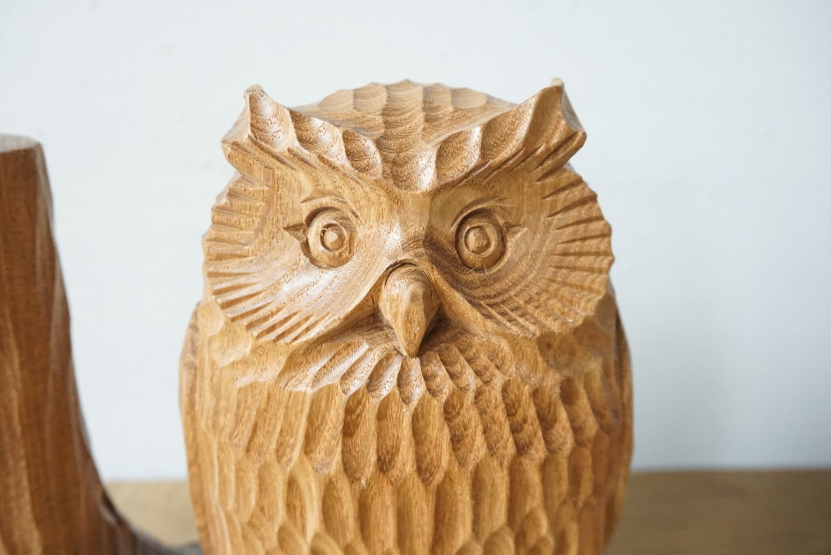 槐 とまり木フクロウ | woodplaza's STORE