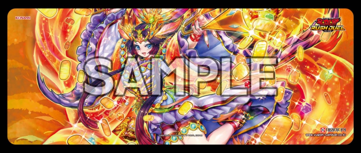 遊戯王ラッシュデュエル 韓国限定 七宝神－良財 ハーフプレイマット