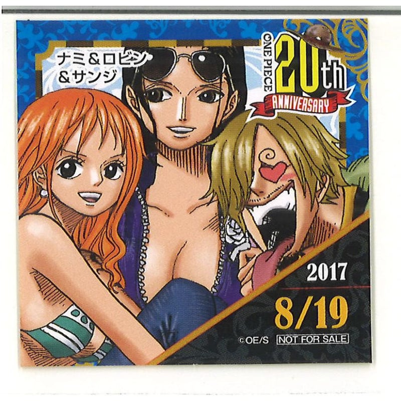 ONE PIECE 麦わらストア 連載20周年記念 2017年 365日ステッカー ナミ