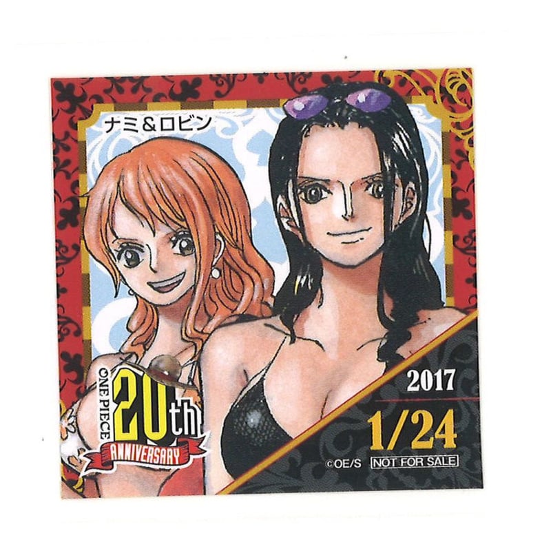 ONE PIECE 麦わらストア 連載20周年記念 2017年 365日ステッカー ナミ