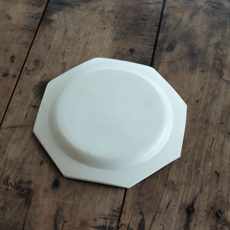 19世紀フランス クレイユ ファイアンスフィーヌ オクトゴナルプレート