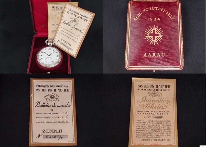 AU-40B ゼニス ZENITH 「AARAU」シューティングフェスタ懐中時計