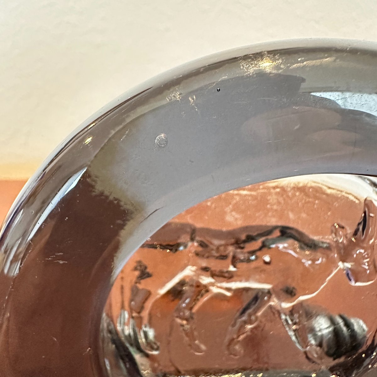 Eric Hoglund/エリックホグラン》アッシュトレイ/牛/グレー/M【Boda