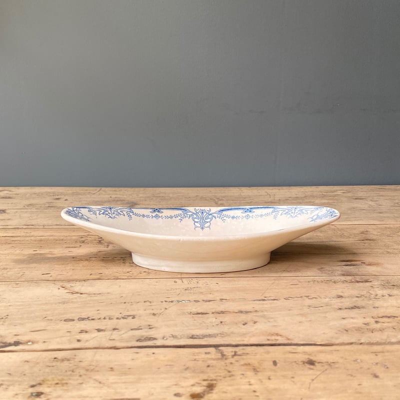 Sarreguemines ひし形プレート ラヴィエ 24cm フランスアンティーク