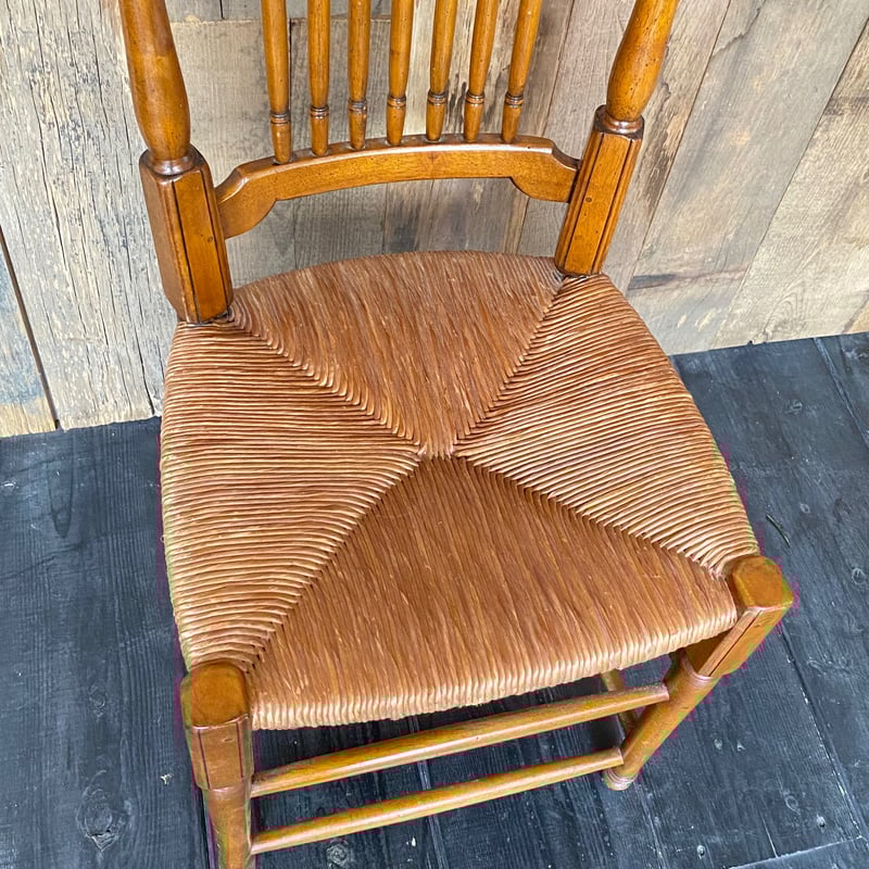 ラッシュシートチェア フランスアンティーク ㉞-2 | OGISHIMA COFFEE