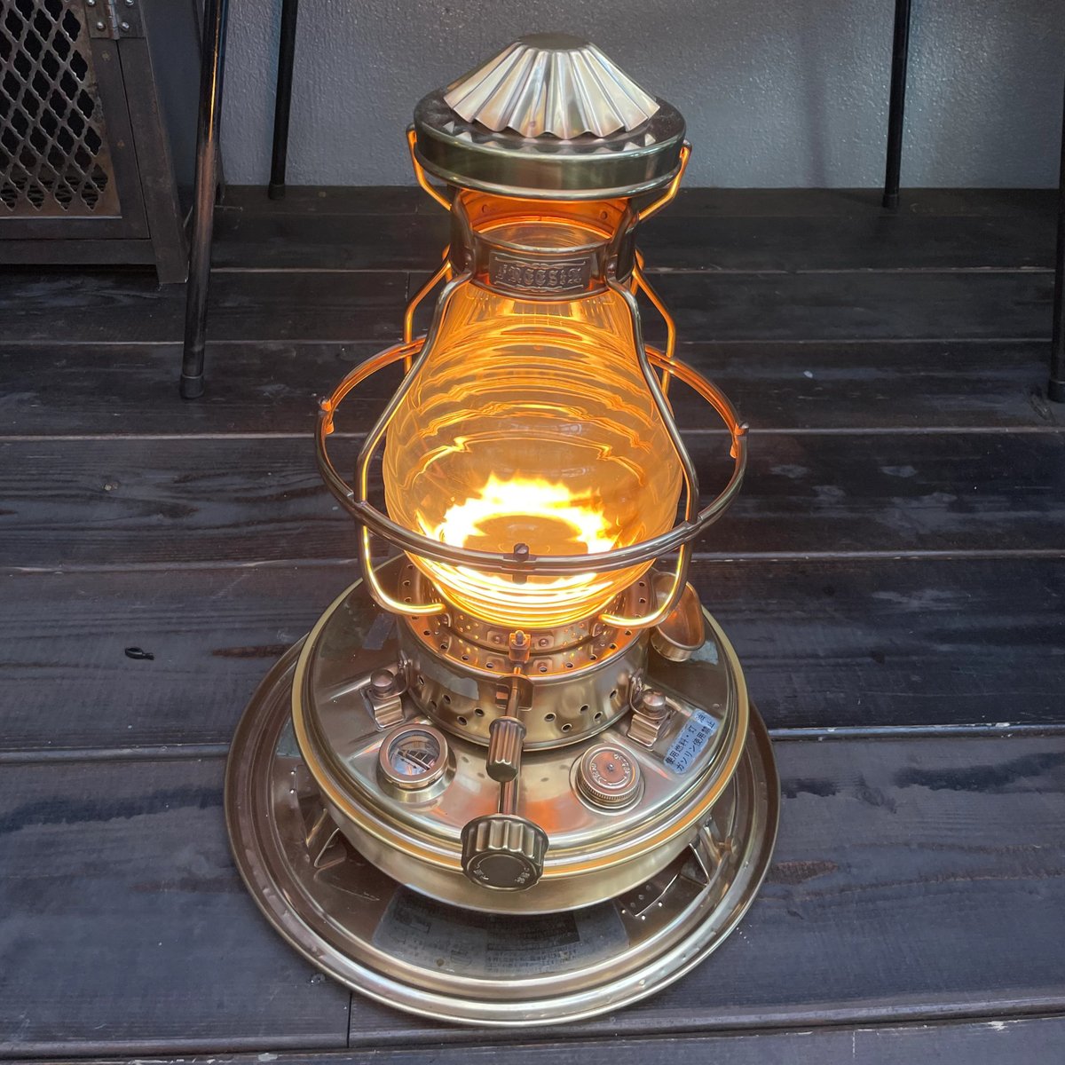 ニッセン 石油ストーブ IS-3DXフリージア 1998年 真鍮製