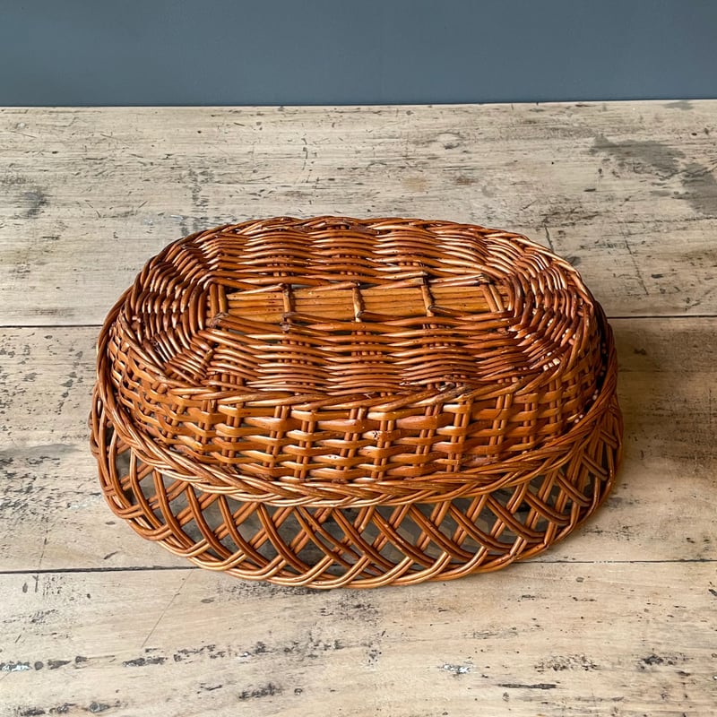 籐バスケット 籐かご アメリカビンテージ ⑤ | OGISHIMA COFFEE Antiques