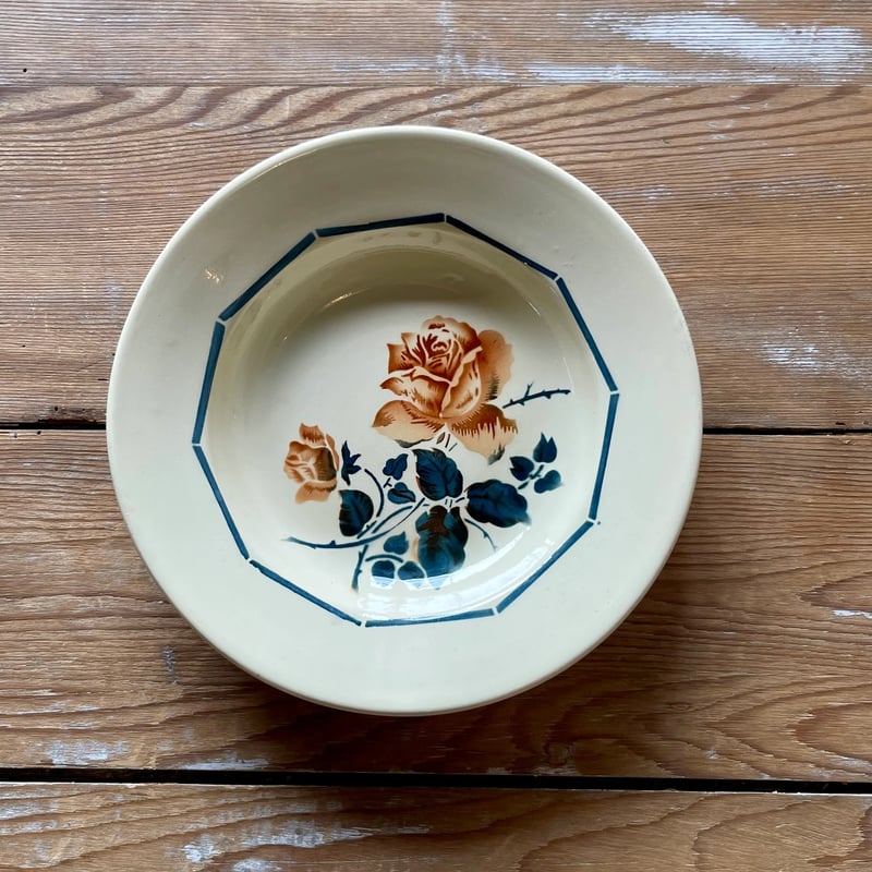 DIGOIN Sarreguemines スープ皿 22.5cm フランスアンティーク | O