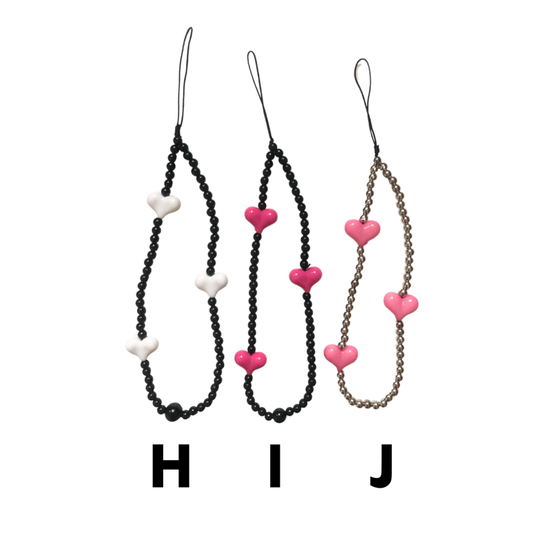 ハートビーズストラップ 【KY23】 | POPPiN! ROOM 推し活雑貨・梱包