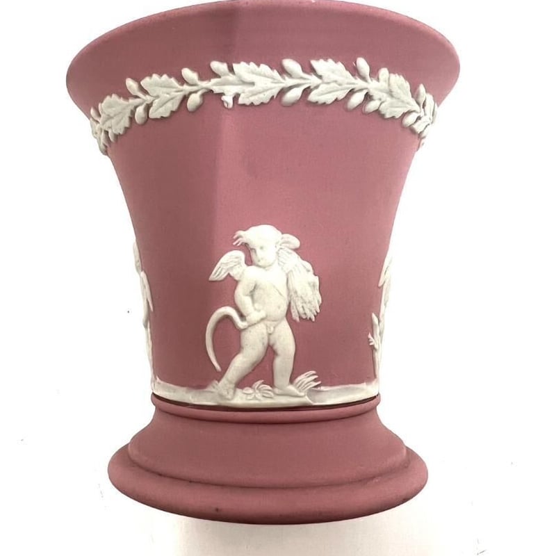 WEDGWOOD ウェッジウッド ジャスパー ライラックピンク フラワーベース