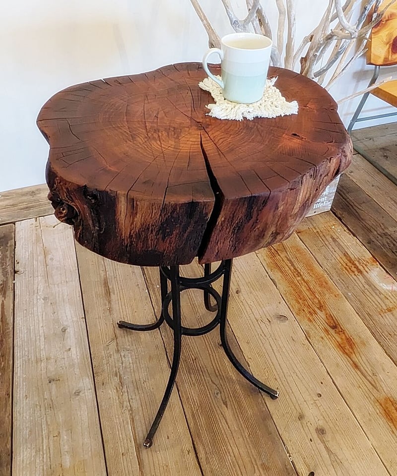 古材 桜輪切り カフェテーブル | RoomZ interior