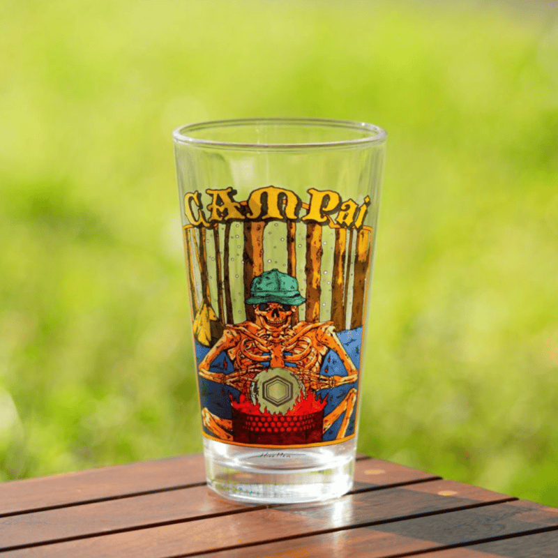 HILLS FIELD オリジナルパイントグラス -キャンプぁい- CAMPai | Sank