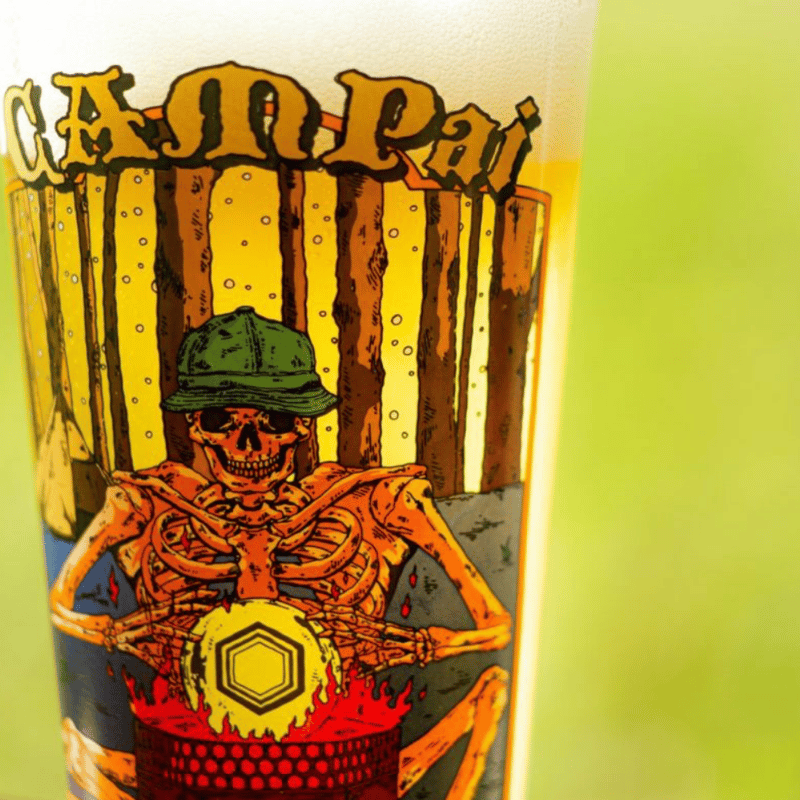 HILLS FIELD オリジナルパイントグラス -キャンプぁい- CAMPai | Sank