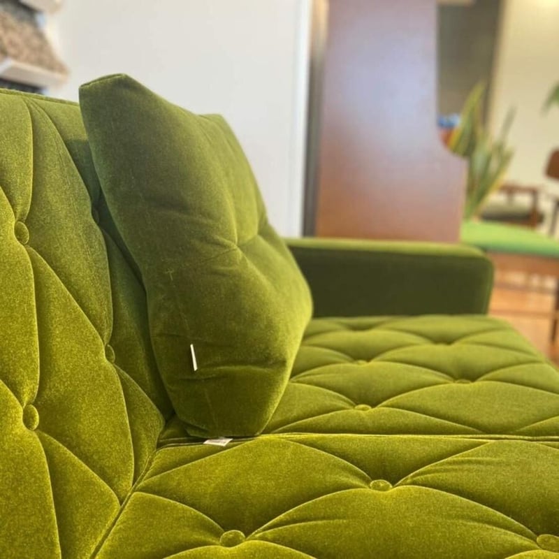 カリモク60 ロビークッション モケットグリーン | クラシノ家具店