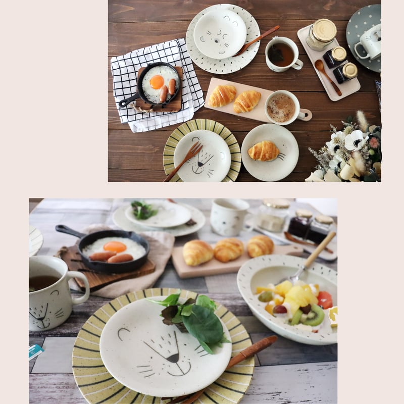 モグモグランチ ハリネズミ プレートペア［ギフトセット］ | AWASAKA