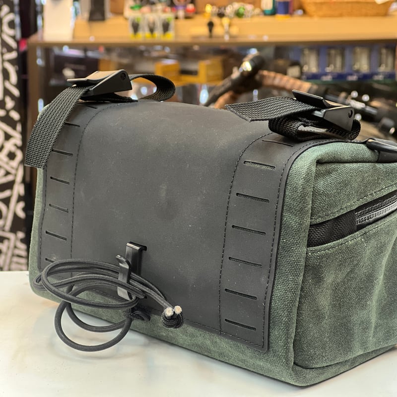 ILE* Pilot Bar Bag * Waxed/Forest | Hutte8to8 O