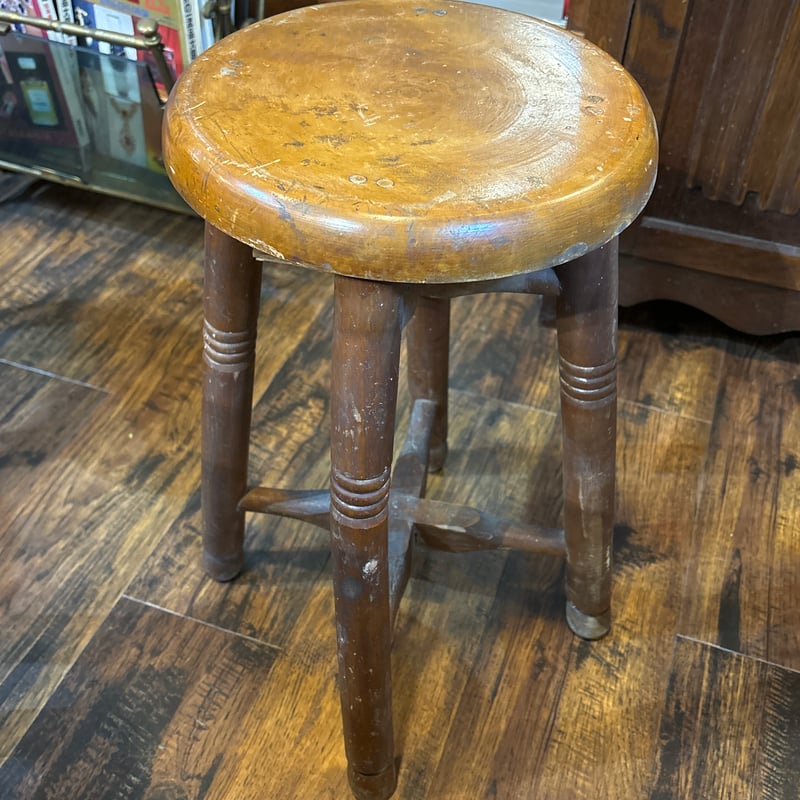 ヴィンテージ 木製座椅子 丸イス いす スツール | アンティーク家具と