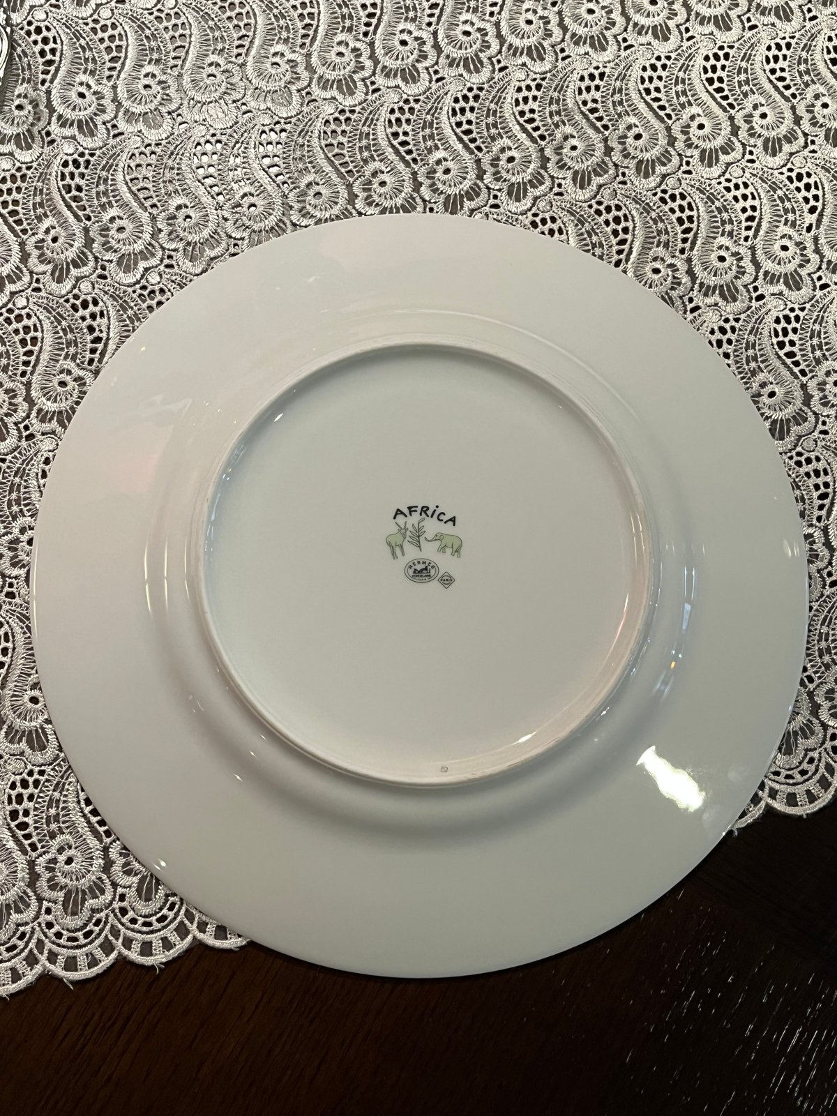 HERMES エルメス アフリカシリーズ 大皿 2枚セット 箱付き