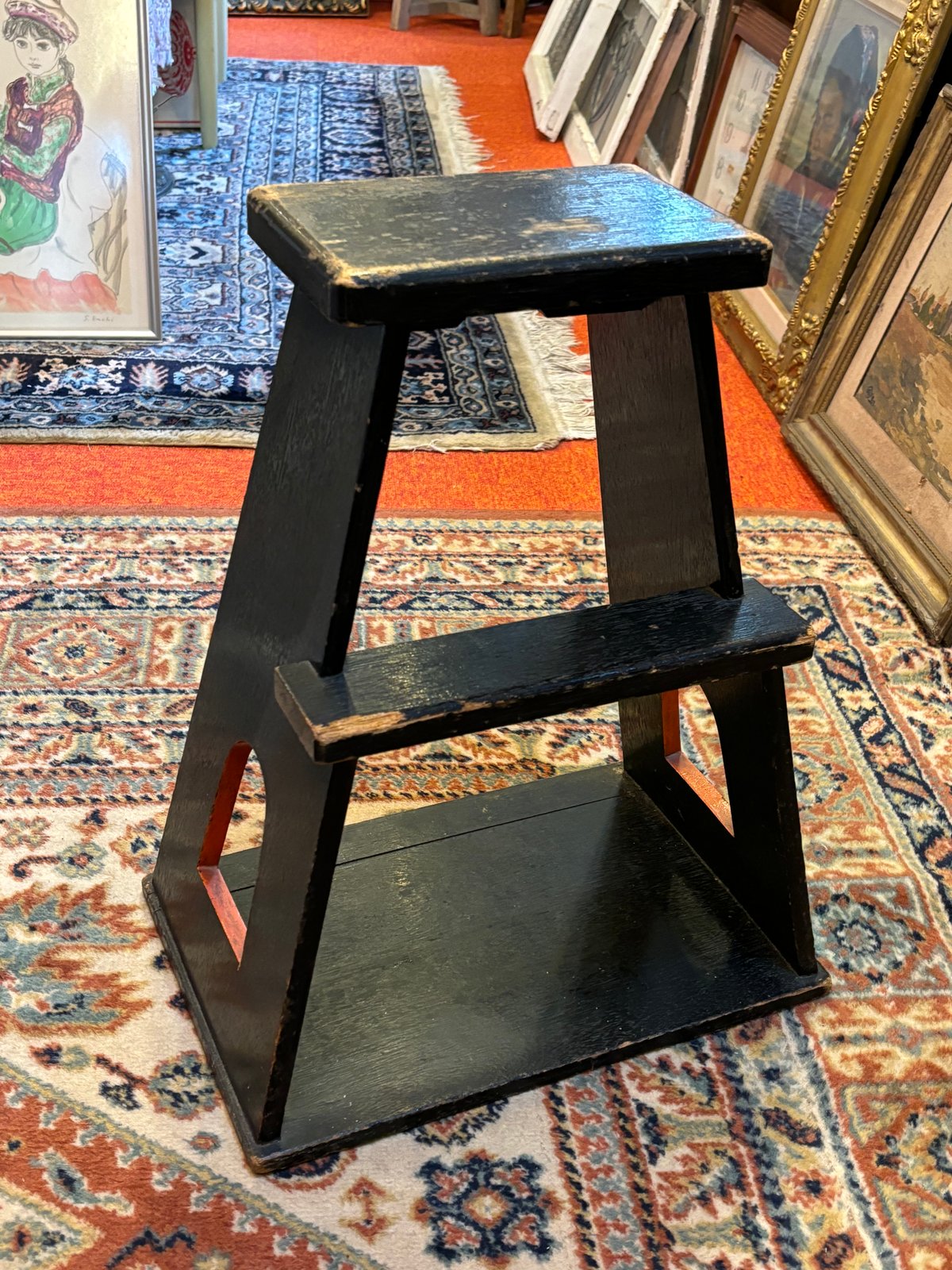 アンティーク 木製踏み台 スツール | アンティーク家具と喫茶