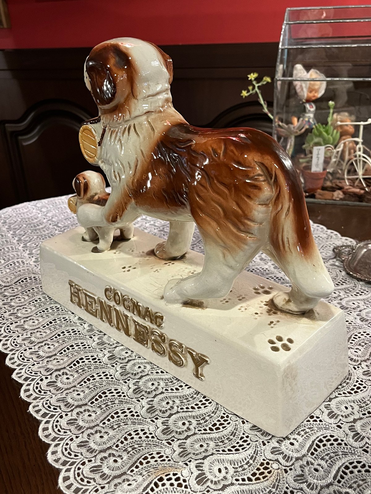 セントバーナード・ヘネシー・コニャック 陶器置物 | アンティーク家具