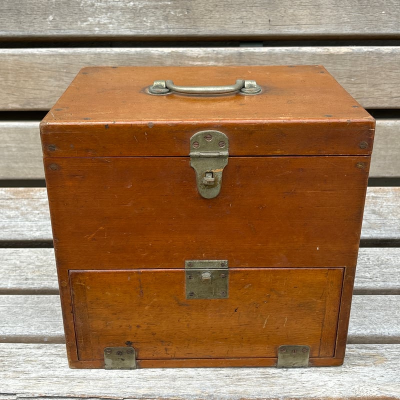 木製ロック付き収納ボックス ※参照 | アンティーク家具と喫茶