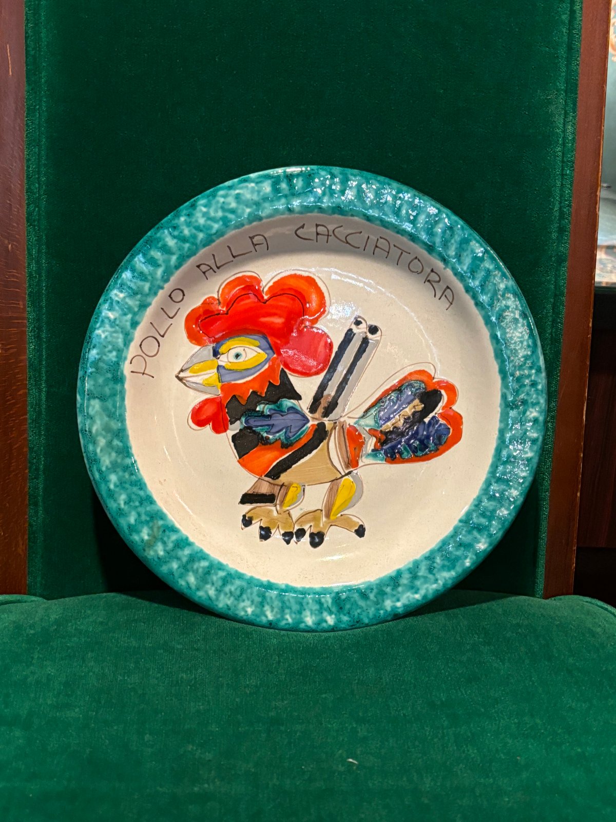 イタリア DESIMONE デシモーネ 陶器 絵皿 | アンティーク家具と喫茶