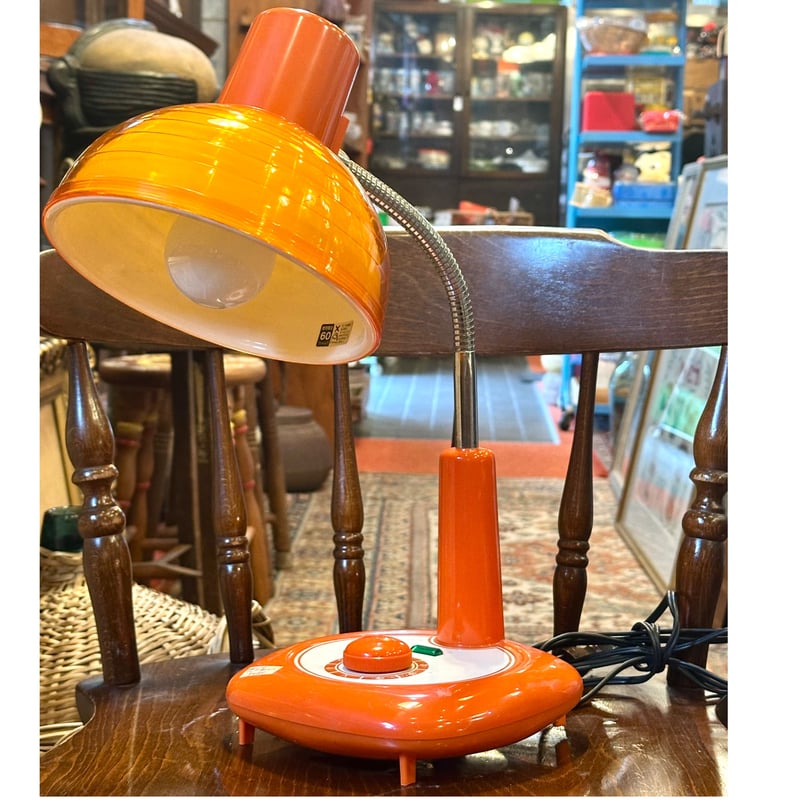 昭和レトロなオレンジデスクライト SHARP スペースエイジ ミッド