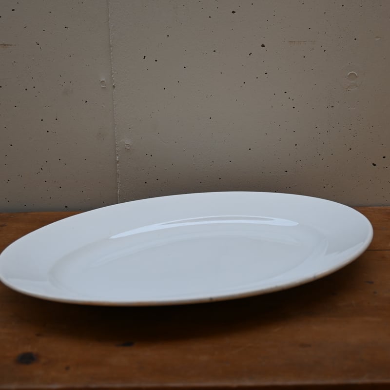 フランス アンティーク 白オーバルプレート 楕円皿 白磁皿 | landverse