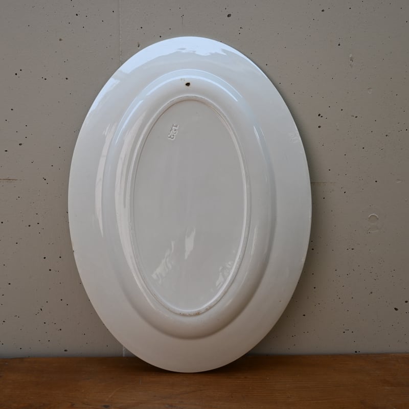 フランス アンティーク 白オーバルプレート 楕円皿 白磁皿 | landverse